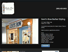 Tablet Screenshot of gentsrowbarberstyling.com
